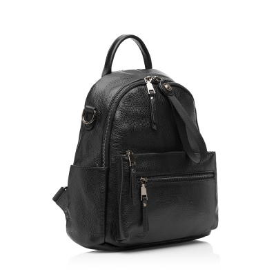 Женский кожаный рюкзак BAGS4LIFE 8-9092 черный