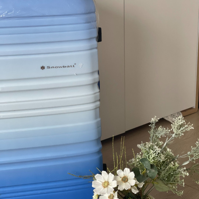 Чемодан пластиковый Snowball L 85703  голуб