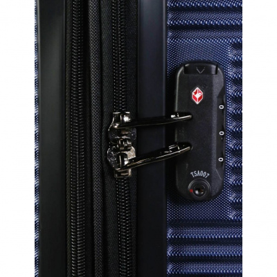 Чемодан пластиковый AIRTEX L 968 синий
