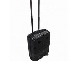 Чемодан пластиковый AIRTEX S 246 черный