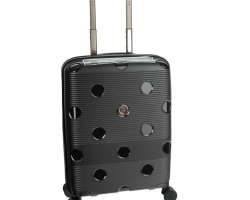 Чемодан пластиковый AIRTEX S 246 черный
