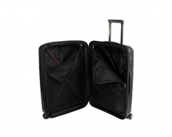 Чемодан пластиковый AIRTEX S 246 черный